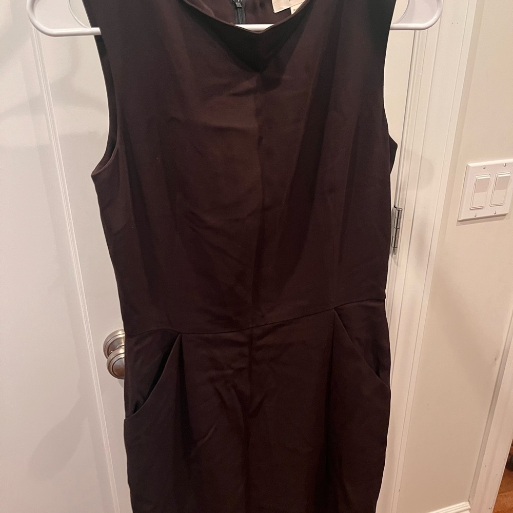 Calvin Klein Brown sleeveless suit dress size 6